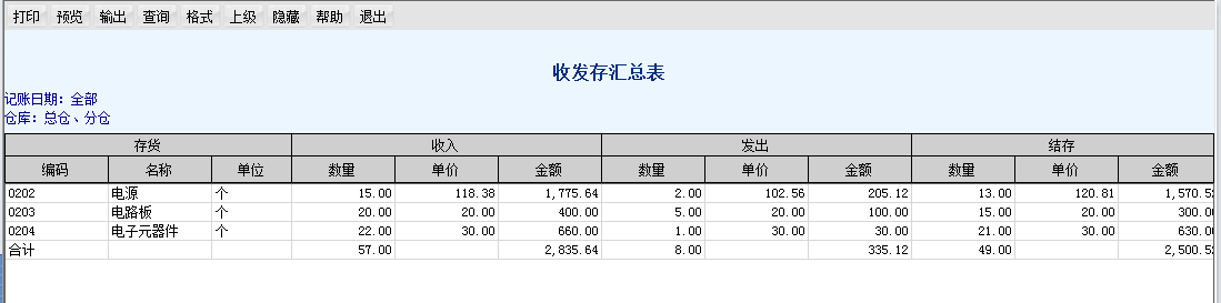 用友T6軟件7.0怎樣查看商品收發(fā)存